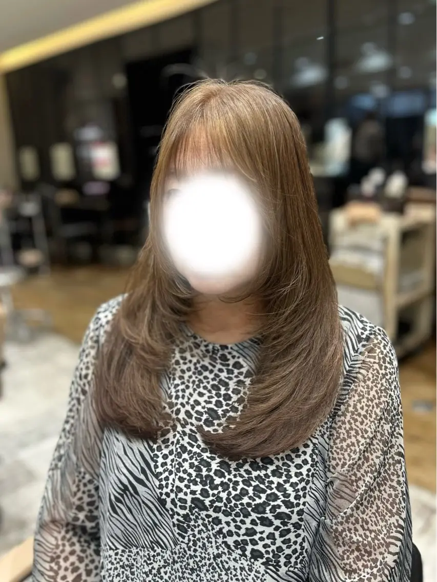 ロング カラー レイヤーカット カット ヘアカラー 新宿/レイヤーカット /🫧祝迫愛艶のヘアスタイル