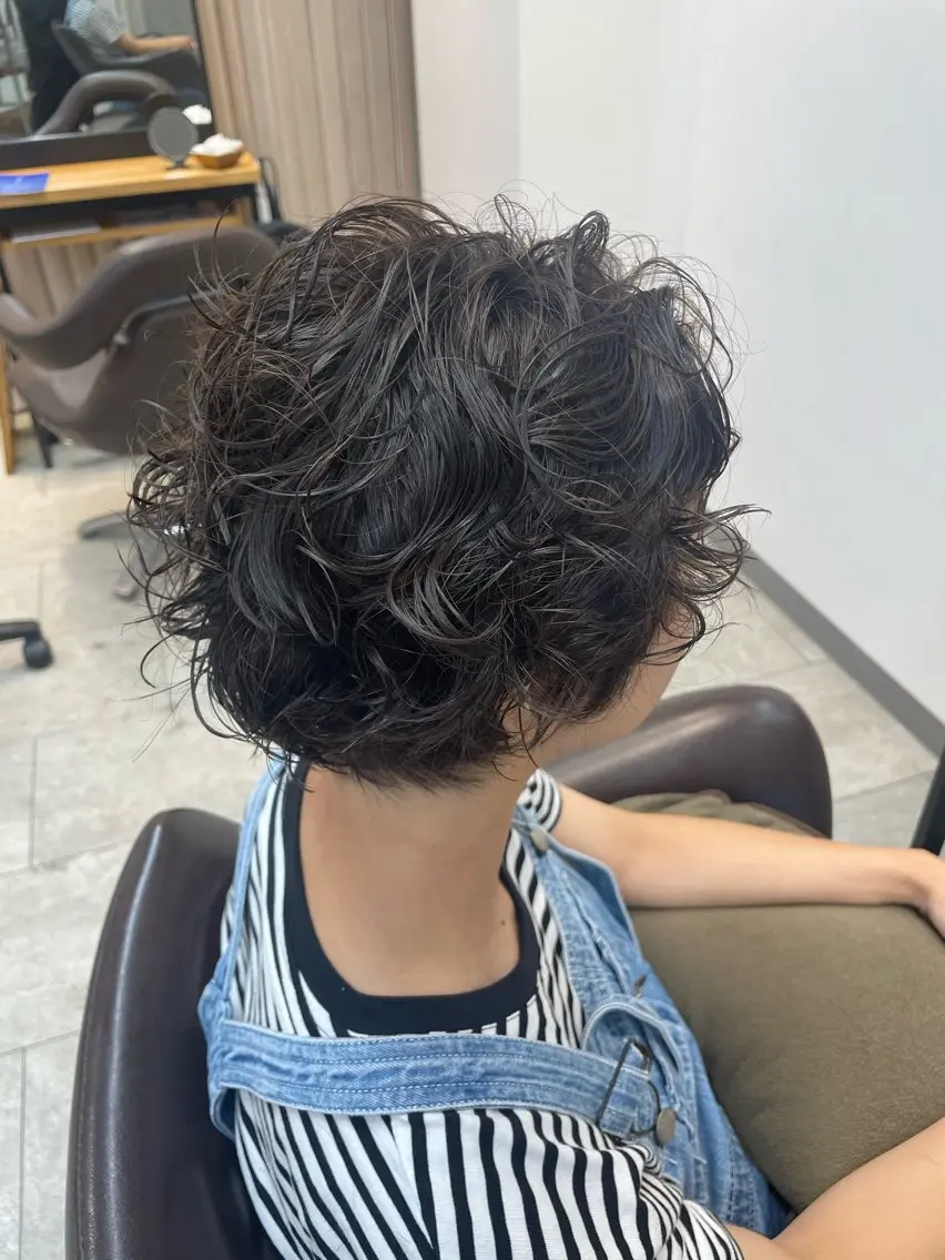 ショート パーマ ボブ/ショート 六本木/佐藤ゆり🎀のヘアスタイル