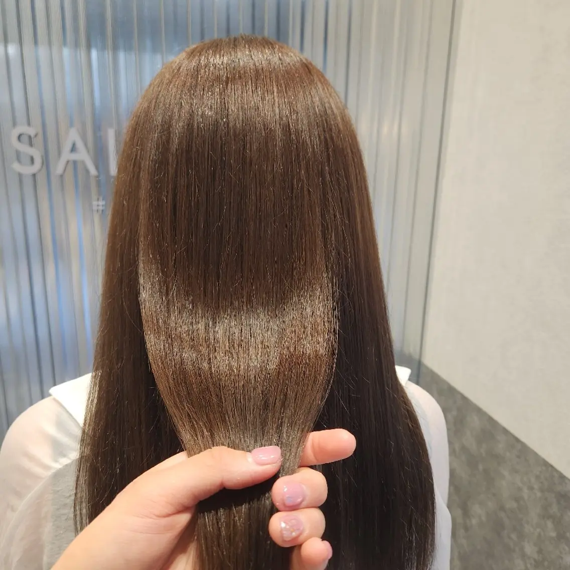 カラー ロング ブラウンカラー くすみブラウン シールエクステ🎀 ホシノ🕒ユウカのヘアスタイル
