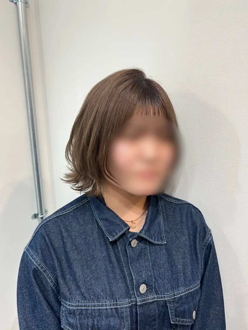ミディアム ヘアアレンジ ボブ レイヤーカット 佐藤光華/JANU /カラーモデルのヘアスタイル