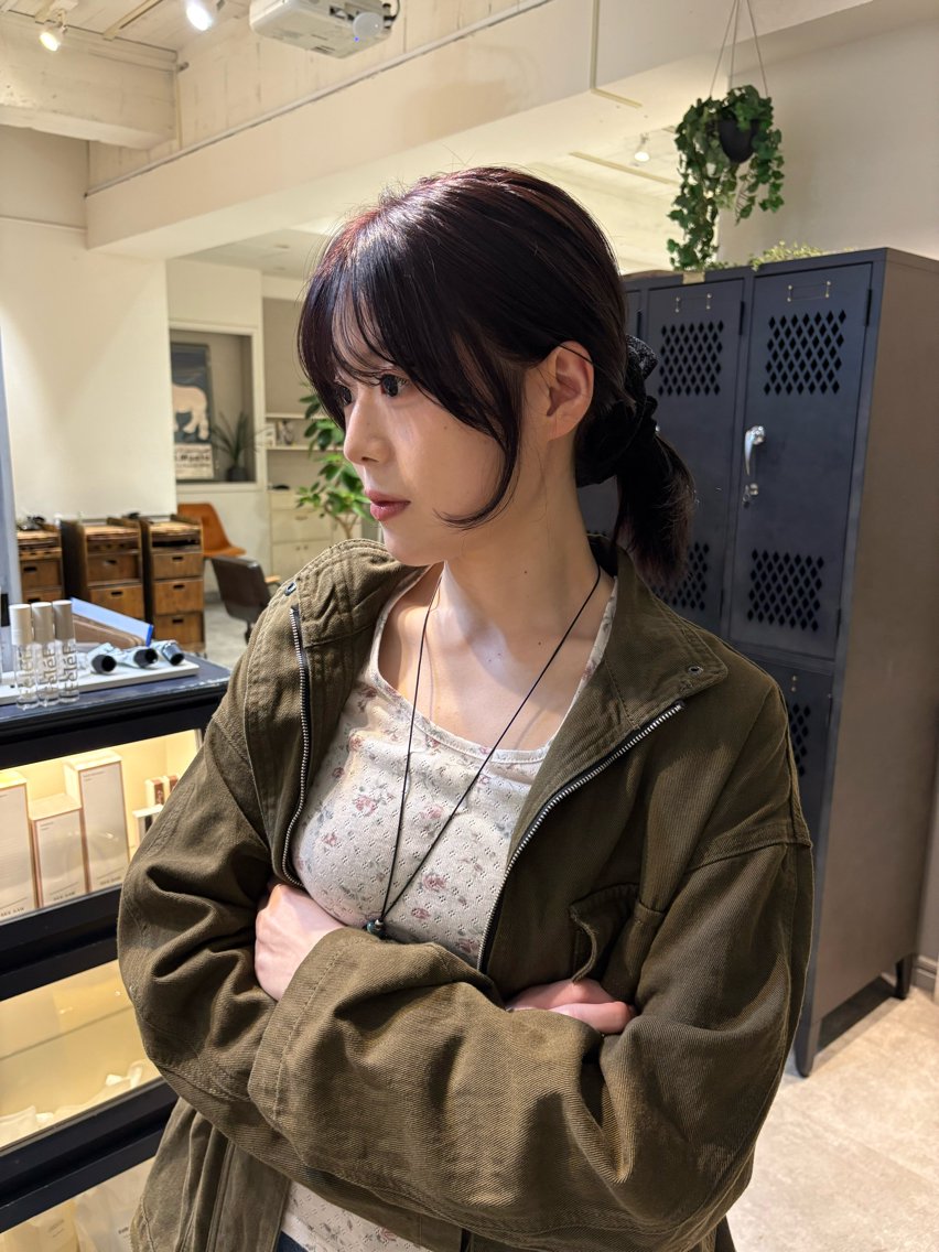 ミディアム ヘアカラー siki kaedeのヘアスタイル