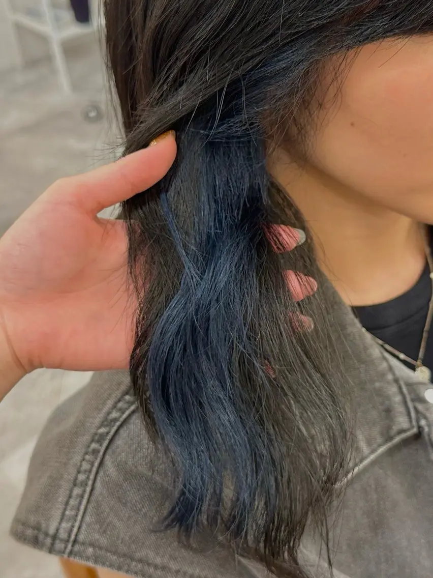 セミロング カラー カット ヘアカラー ROPE🫧 フウカのヘアスタイル