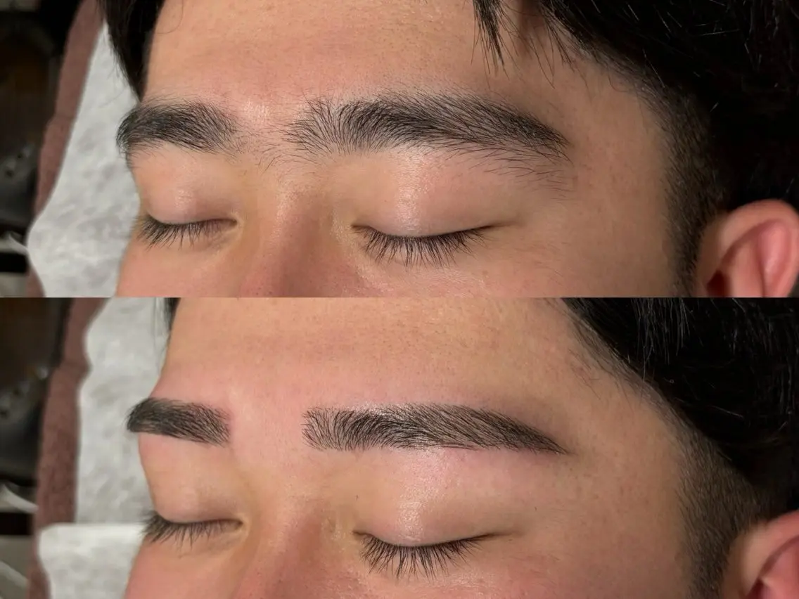 【初回限定】メンズモテ眉スタイリング(眉毛wax+カット+間引き)×メンズメイクの写真