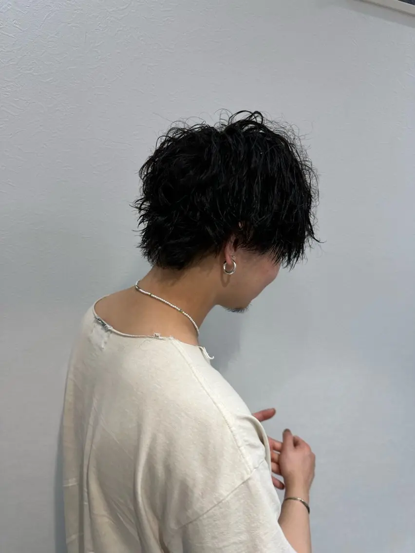 パーマ メンズ カット パーマ トリートメント 清塚　広斗 髪質改善/メンズヘアのヘアスタイル