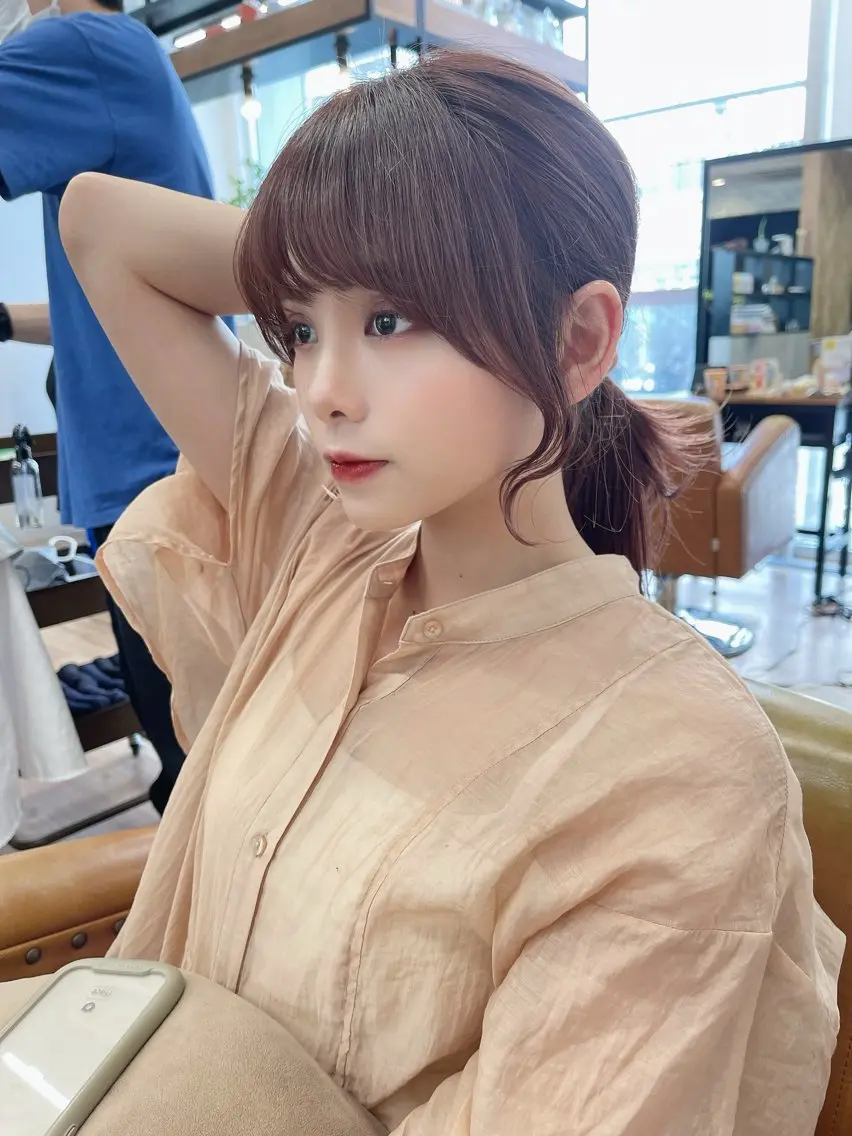 カラー 撮影モデル 様募集中🫧ももかのヘアスタイル