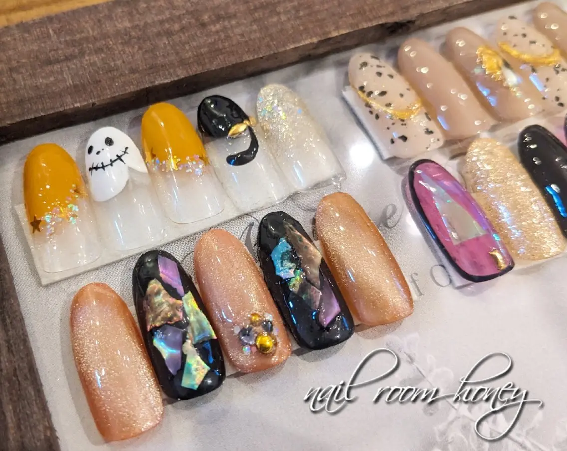 ネイル ハロウィン nail room  honeyのネイルデザイン
