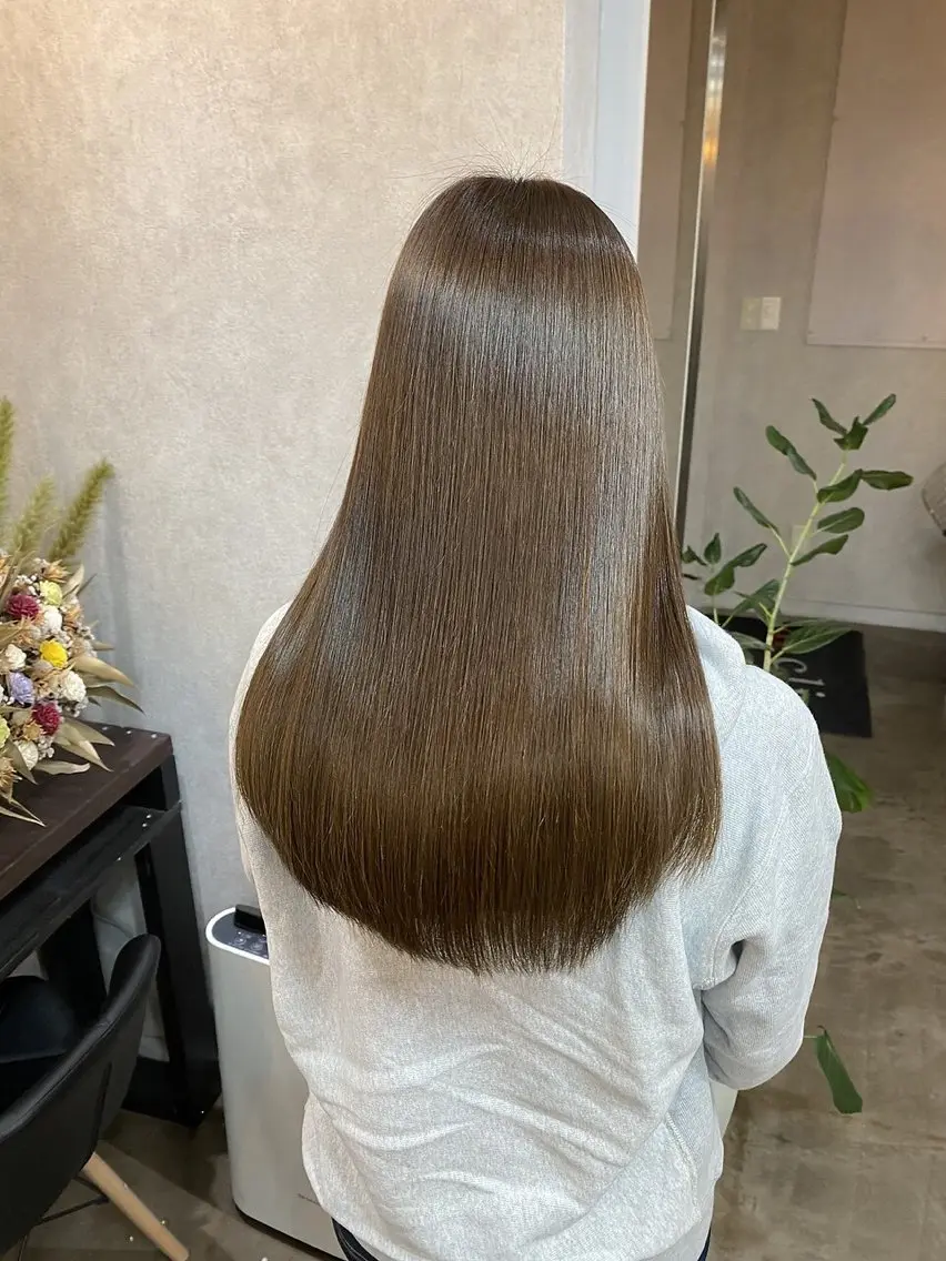 〘人気メニュー🫧〙水光肌カラー+2stepトリートメントの写真