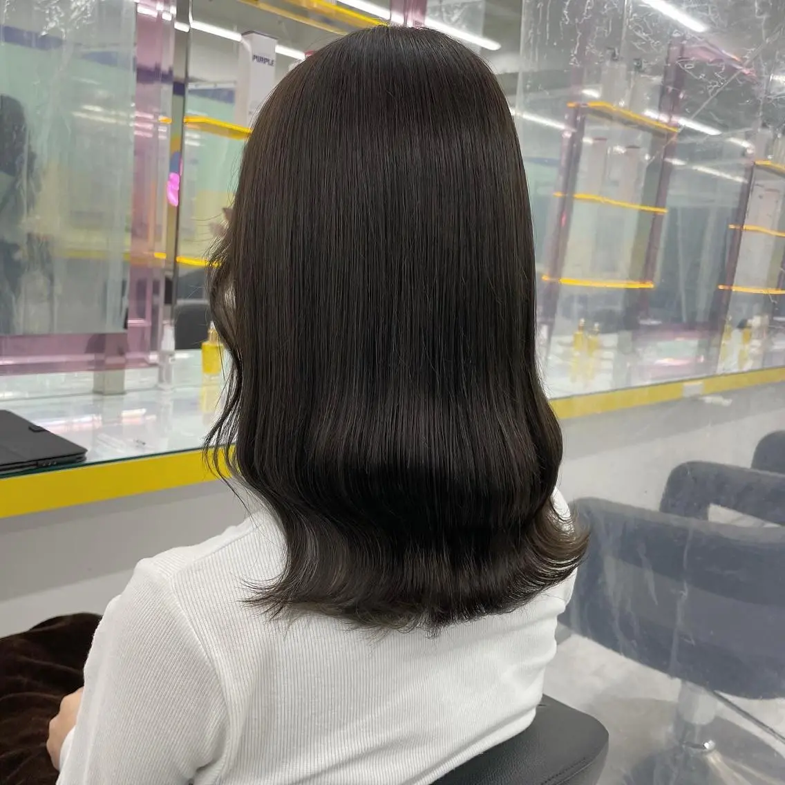 ミディアム カラー ヘアアレンジ カット ヘアカラー トリートメント 【透明感×レイヤー】 🍃RIKU🍃のヘアスタイル