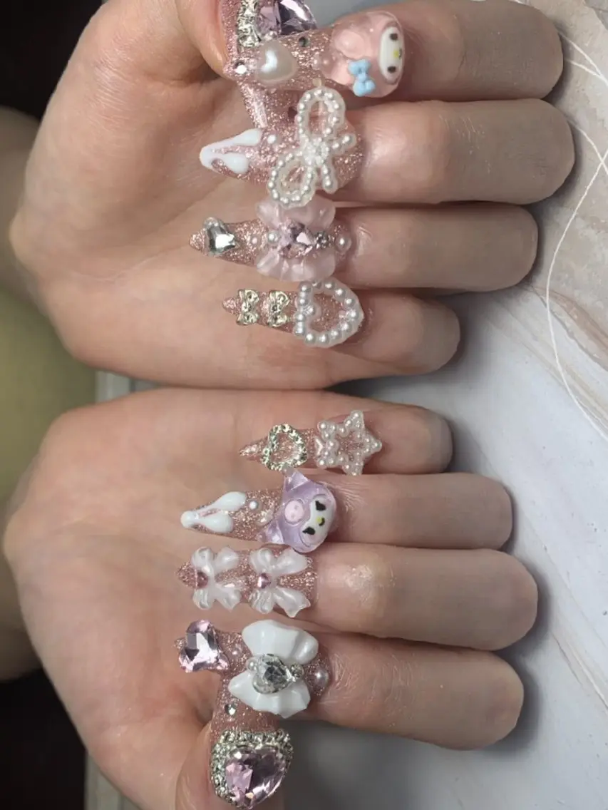 ネイル 氷ネイル・うるうるネイル マットネイル ニュアンスネイル リボン 夏ネイル ハンドネイル rina nailのネイルデザイン