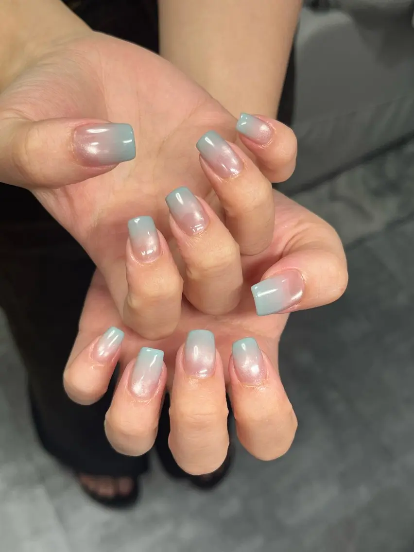 ネイル オーロラネイル マグネットネイル ハンドネイル NailByua 武蔵新城徒歩4分のネイルデザイン