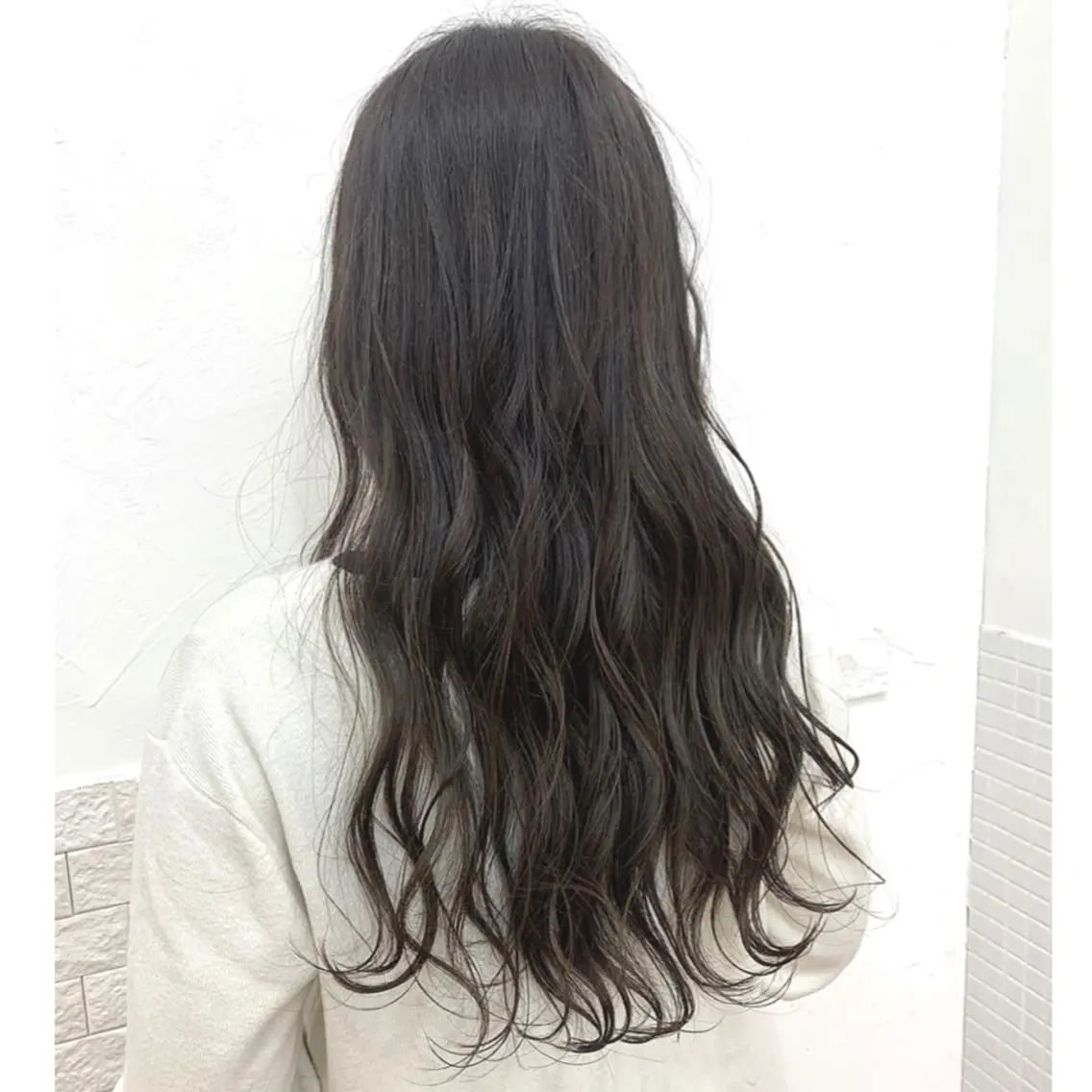 ロング カラー アッシュ ダークアッシュ オレンジ ロング ヘアカラー ayaka 大宮のヘアスタイル