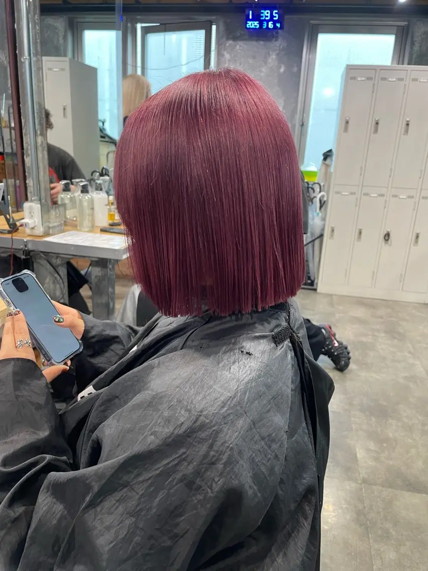 ミディアム カラー ヘアカラー トリートメント ハイトーン 横浜💞ミオのヘアスタイル