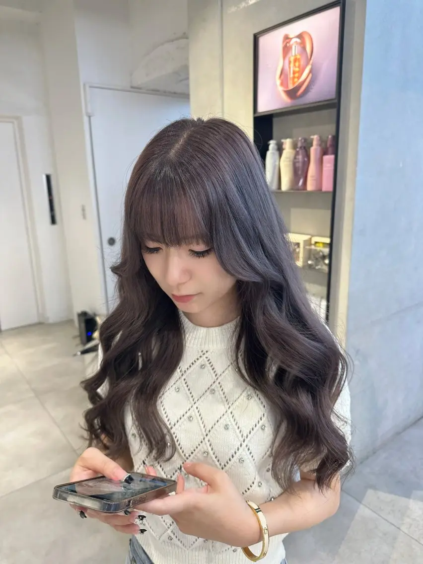 カラー ヘアアレンジ ネイル 透明感カラー ハイトーン特化 pepe🎀のヘアスタイル