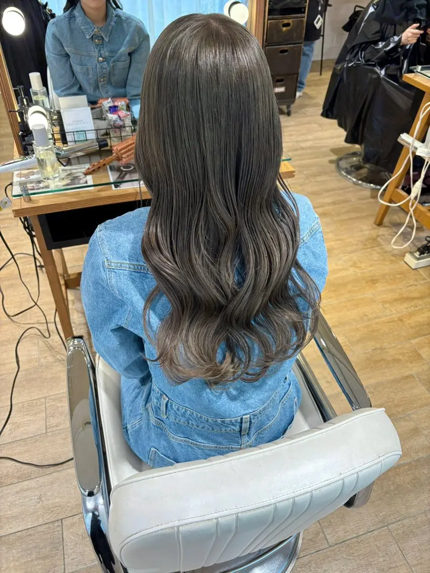 セミロング カラー ヘアアレンジ ヘアカラー トリートメント ハイトーンピンク🍑 ブリーチ🍑RINAのヘアスタイル