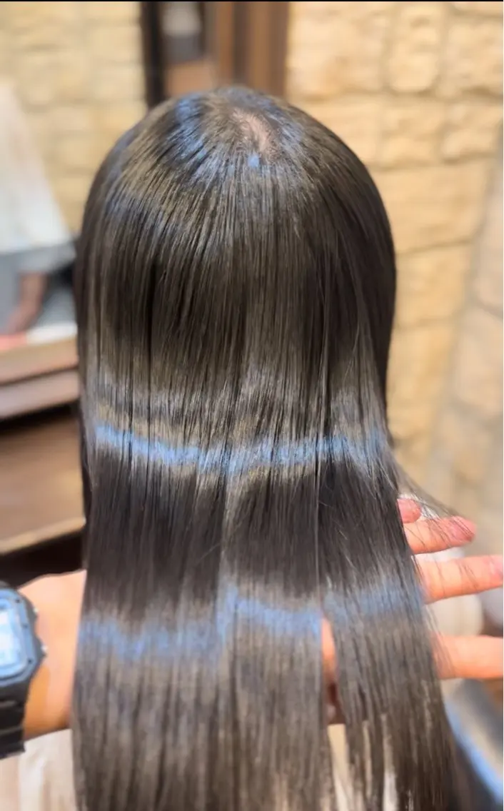 ミディアム 卒業式のヘアスタイル 縮毛矯正 カット 縮毛矯正 大城 統也のヘアスタイル