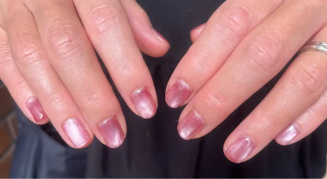 ネイル ワンカラーネイル パープル シンプルネイル ハンドネイル 〜Pearl me〜 Michiのネイルデザイン