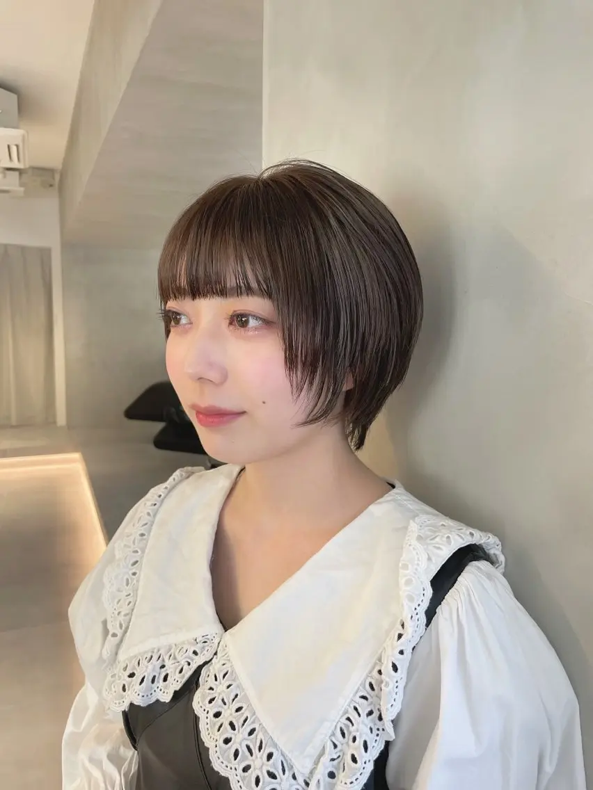ショート 🪞透け感&韓国ヘア 🪞honokaのヘアスタイル