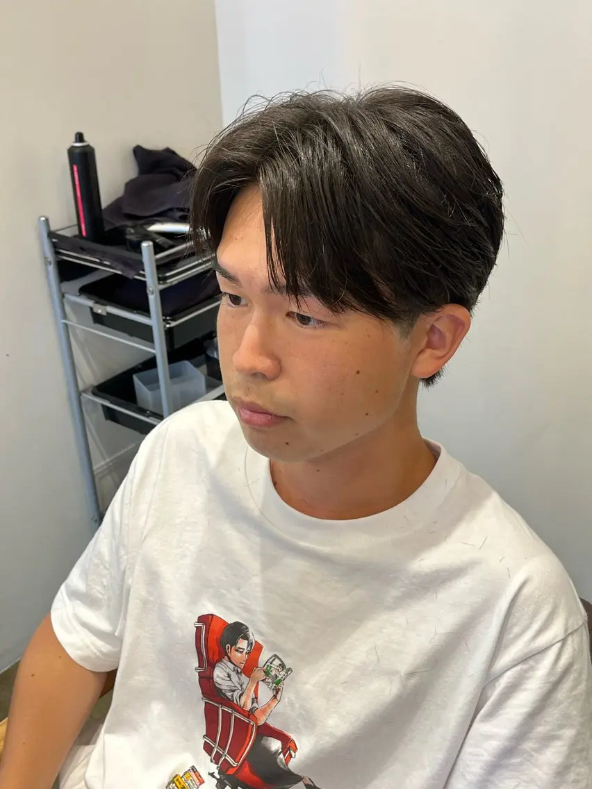 パーマ メンズ カット パーマ 垢抜けのあっきー/ 本厚木徒歩1分のヘアスタイル