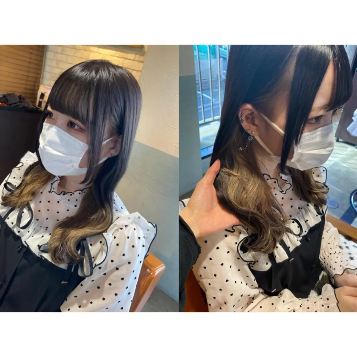 カラー 🩵盛れる顔周りヘア EMI🩵のヘアスタイル