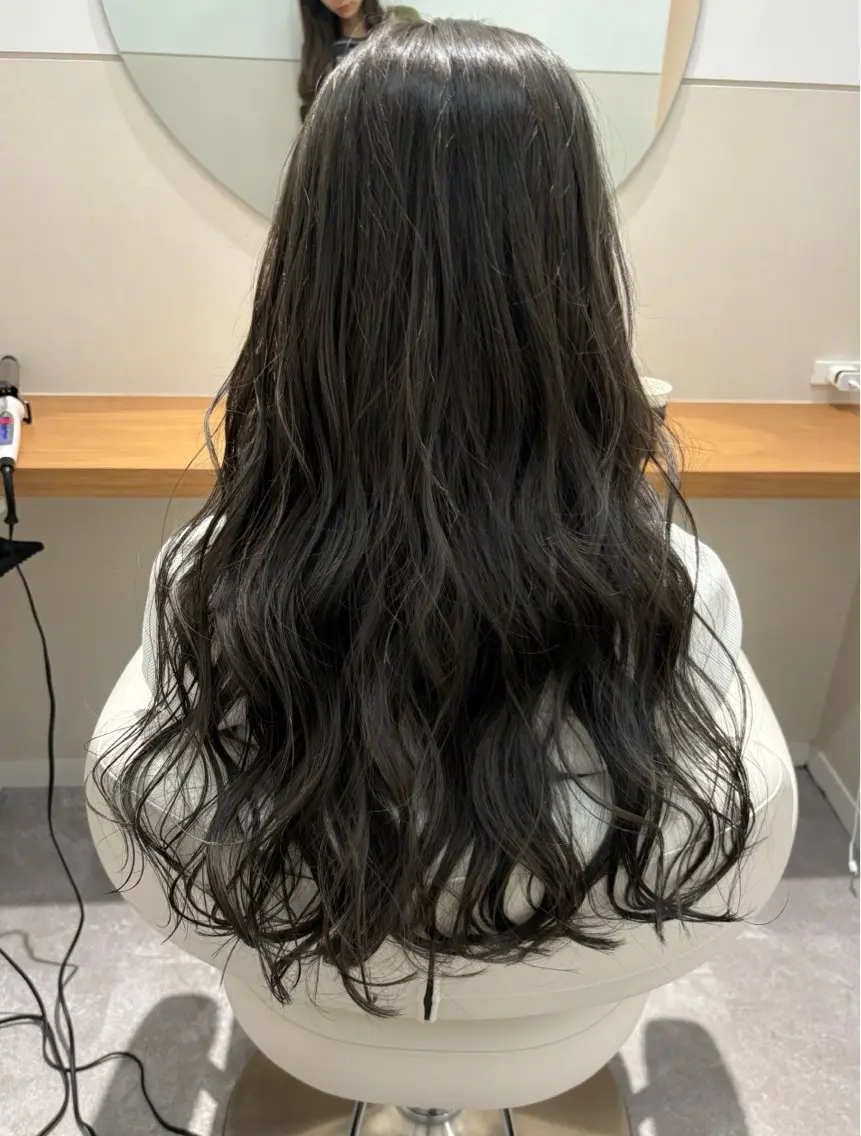 ロング カラー カット ヘアカラー トリートメント 透明感color🍃 Kurumiのヘアスタイル