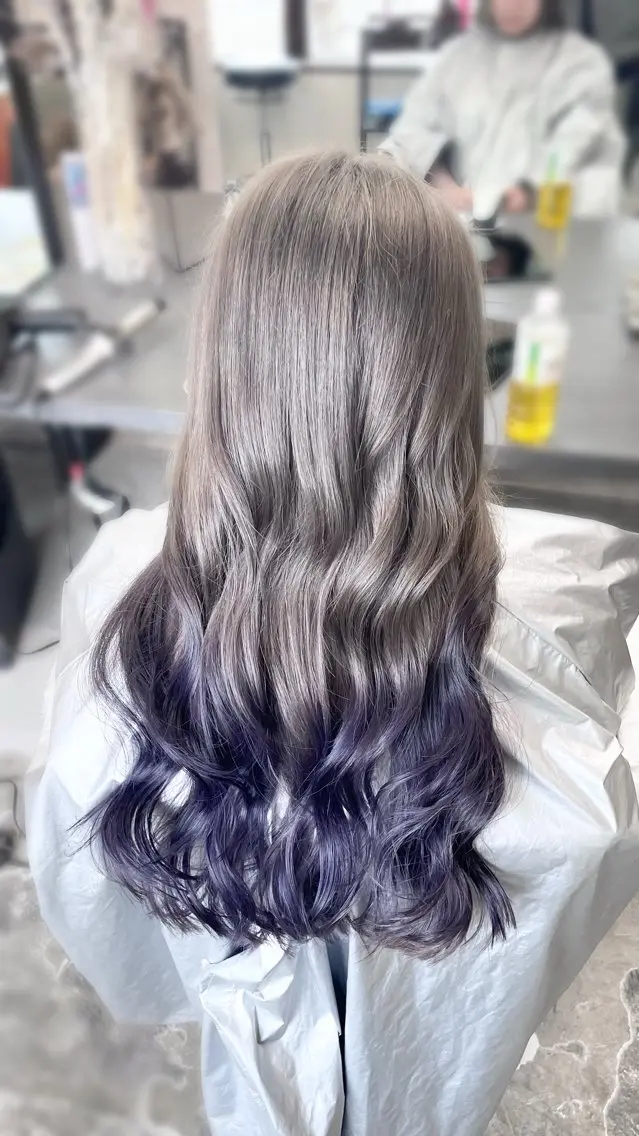 カラー 透明感カラー グラデーションカラー グレージュ ヘアカラー nico麻生 加賀谷 すみれのヘアスタイル