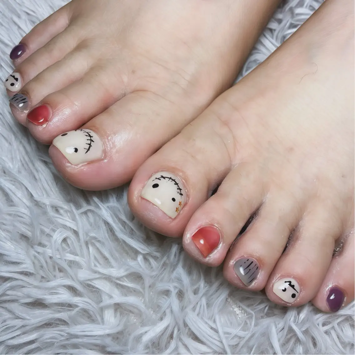 ネイル フットネイル マグネットネイル ニュアンスネイル シンプルネイル ブライダルネイル フットネイル nail salon anoneのネイルデザイン