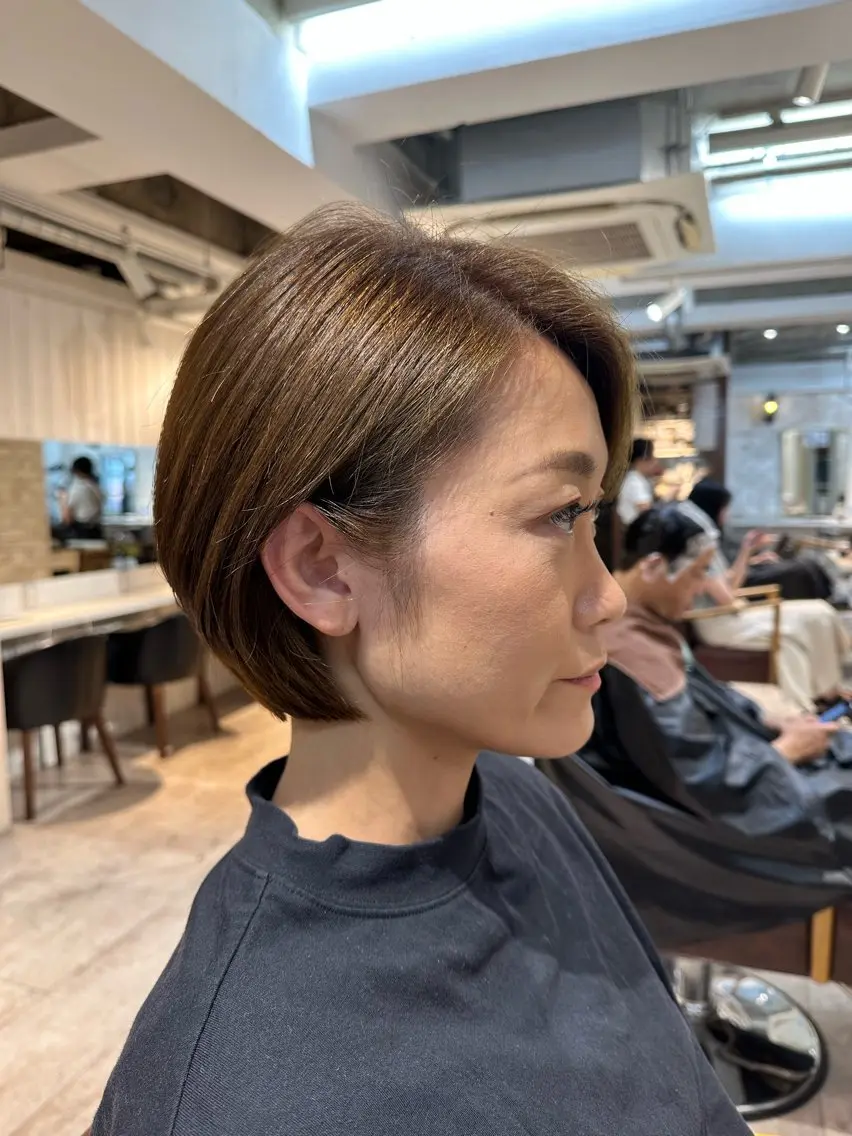ショート ショートヘア 金子侑史 /縮毛矯正の人のヘアスタイル