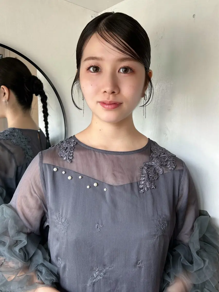 ロング ヘアアレンジ ヘアセット AKO .のヘアスタイル
