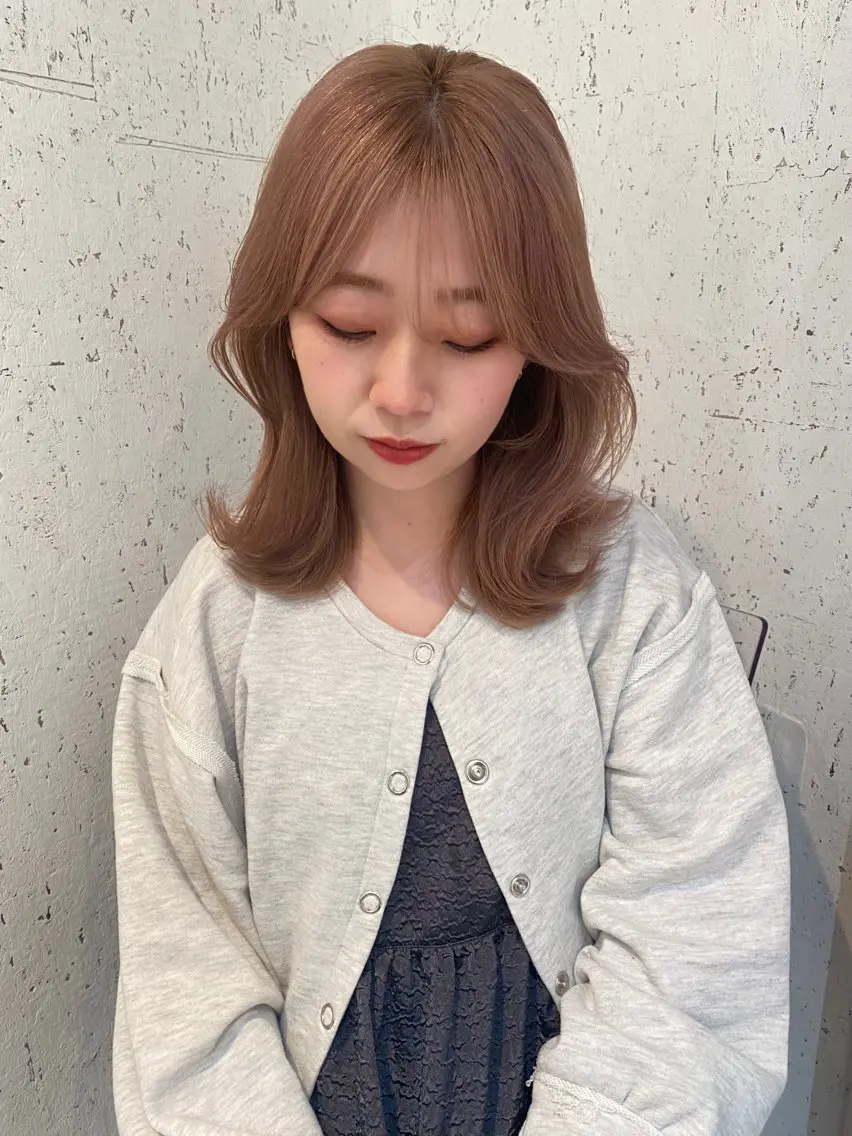 ミディアム カラー カット ヘアカラー トリートメント mai / linoah˚✧のヘアスタイル