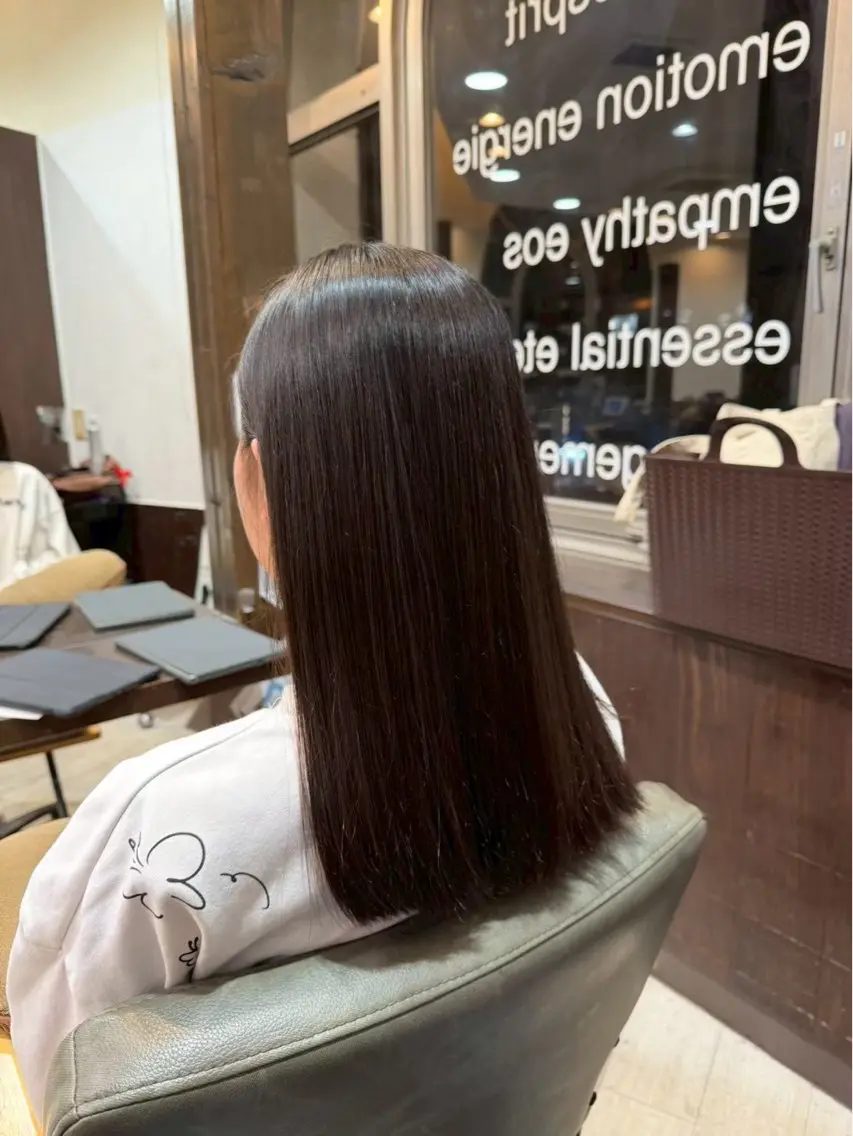 セミロング 縮毛矯正 【モデル様募集中】 渡邊 マサキのヘアスタイル