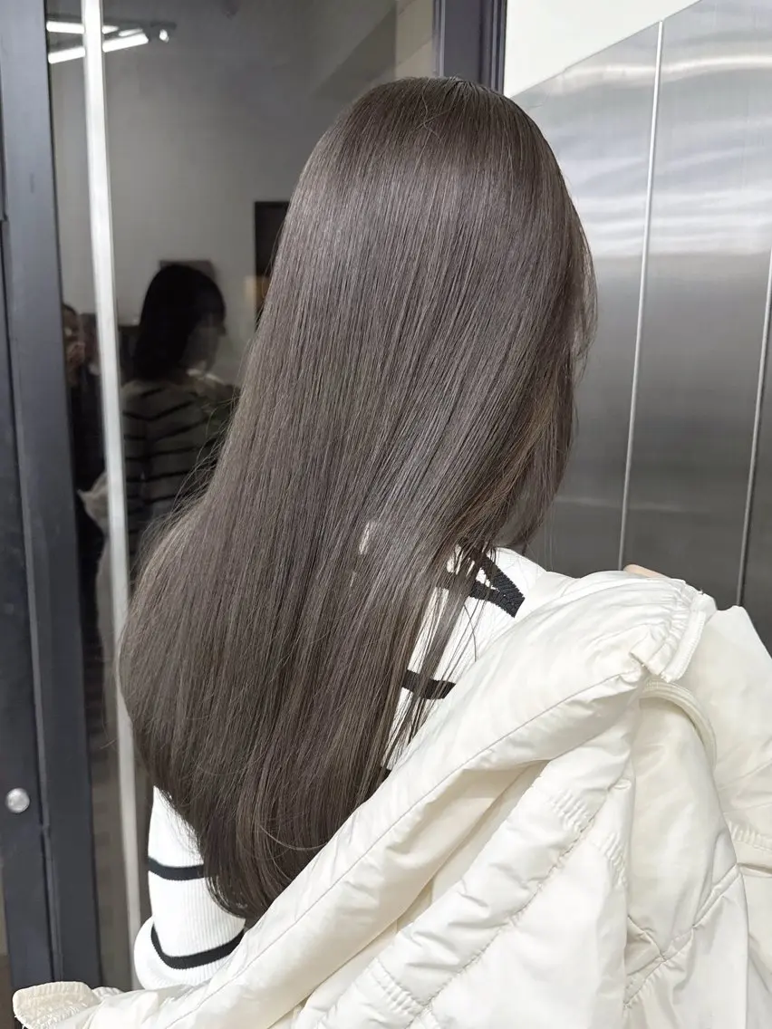 ロング カラー カット ヘアカラー トリートメント 表参道🌿赤み消し カラー/チナツのヘアスタイル