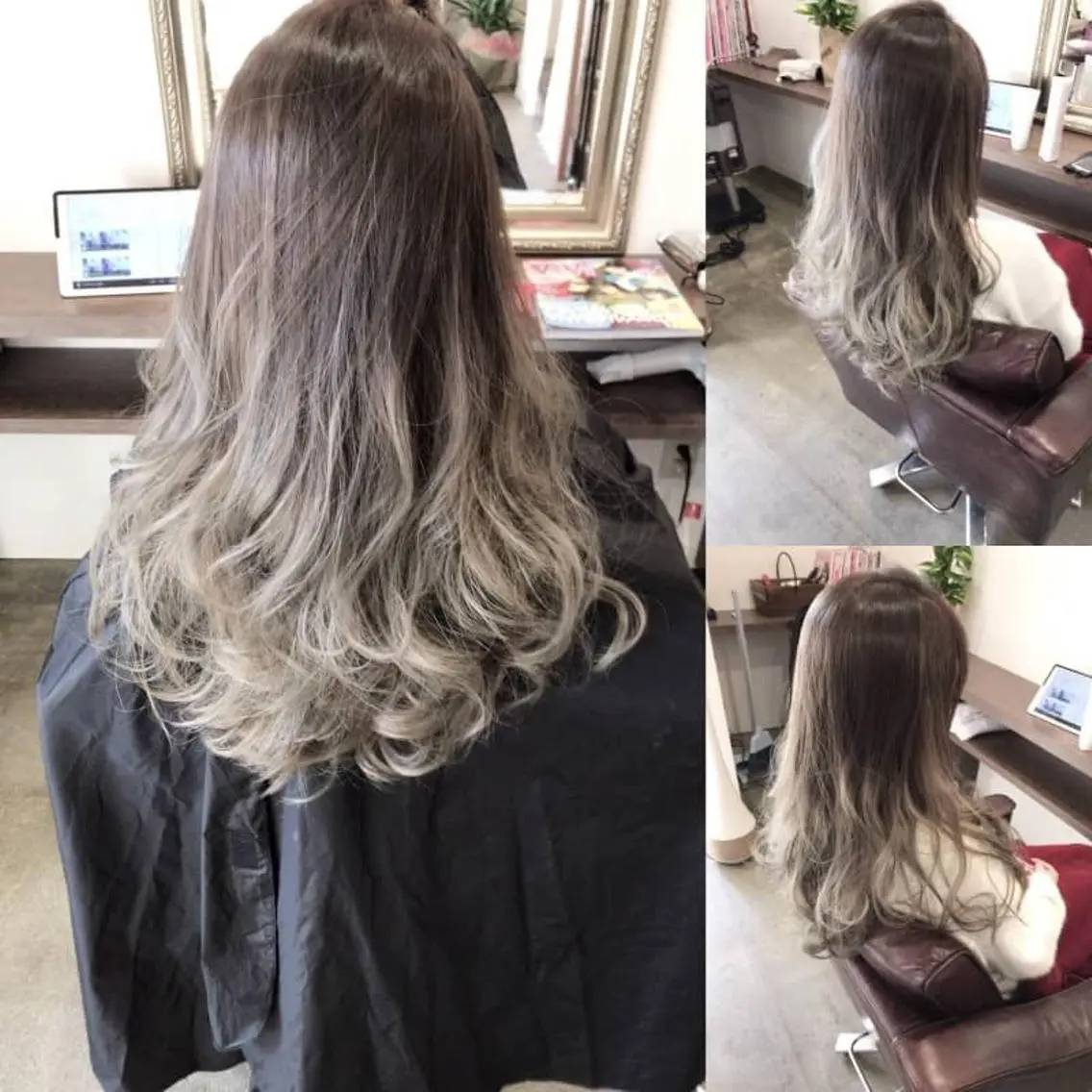 ロング カラー グラデーションカラー 外国人風カラー レイヤーカット匠 イソザキノリユキのヘアスタイル