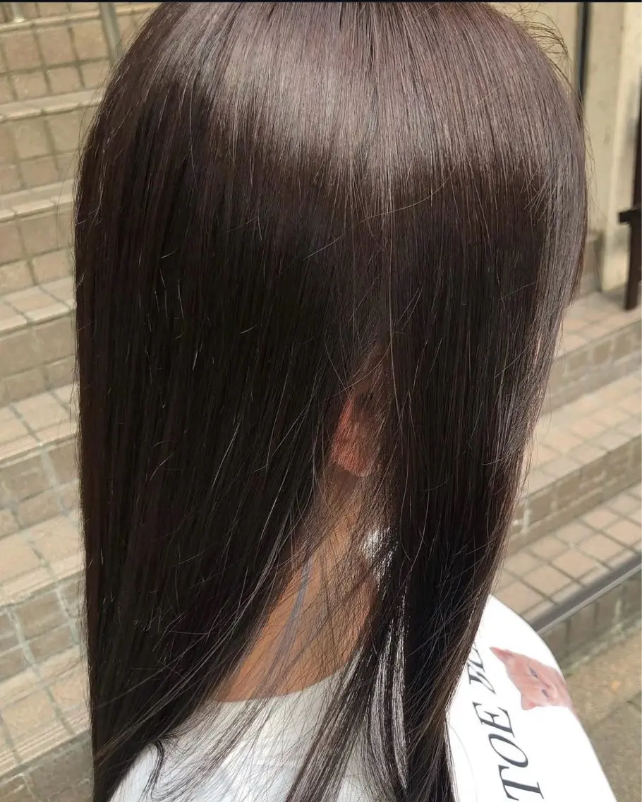 ロング カラー カット 縮毛矯正 💛🌼こんどう ひなた🐥⸒のヘアスタイル