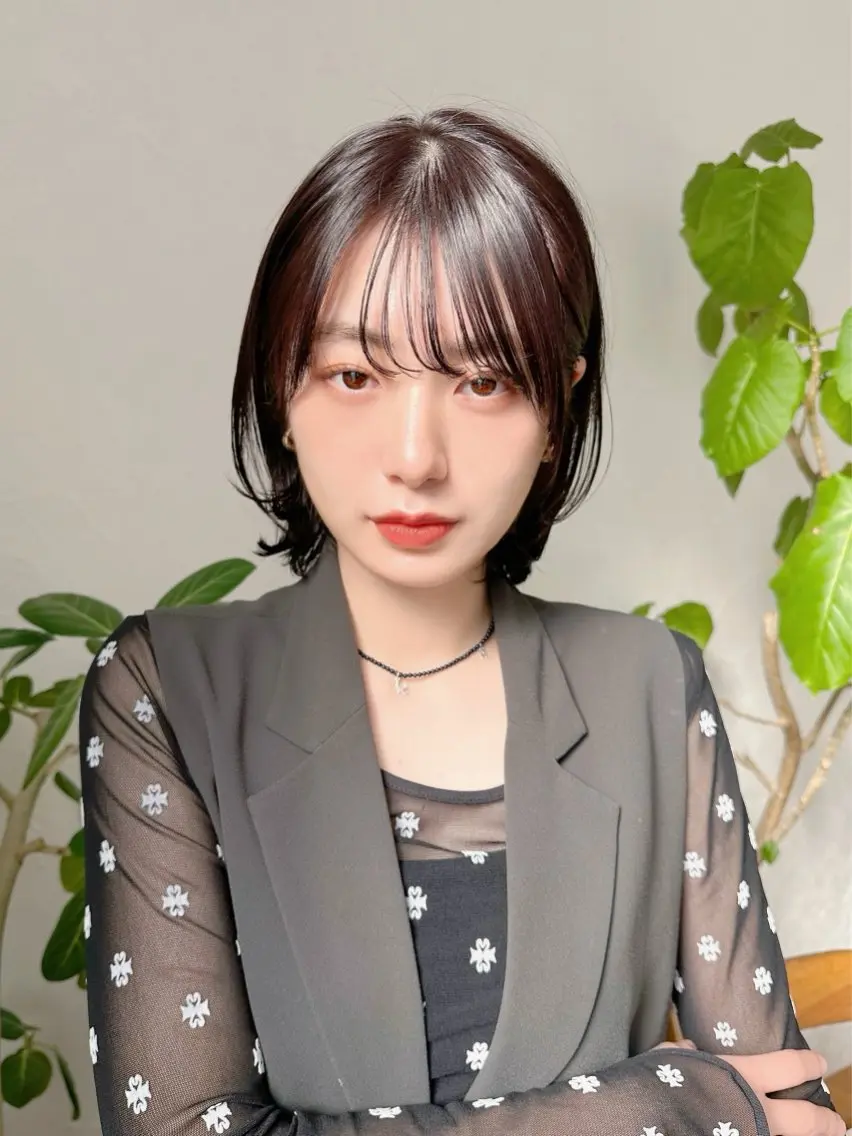 ショート カット トリートメント ヘアセット 🧸🫧暖色/ボブ/ 橋本美柚🫧🧸のヘアスタイル