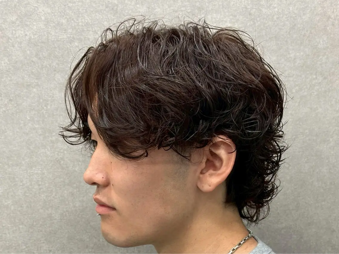 ショート センターパート 韓国ヘア・綾也のヘアスタイル