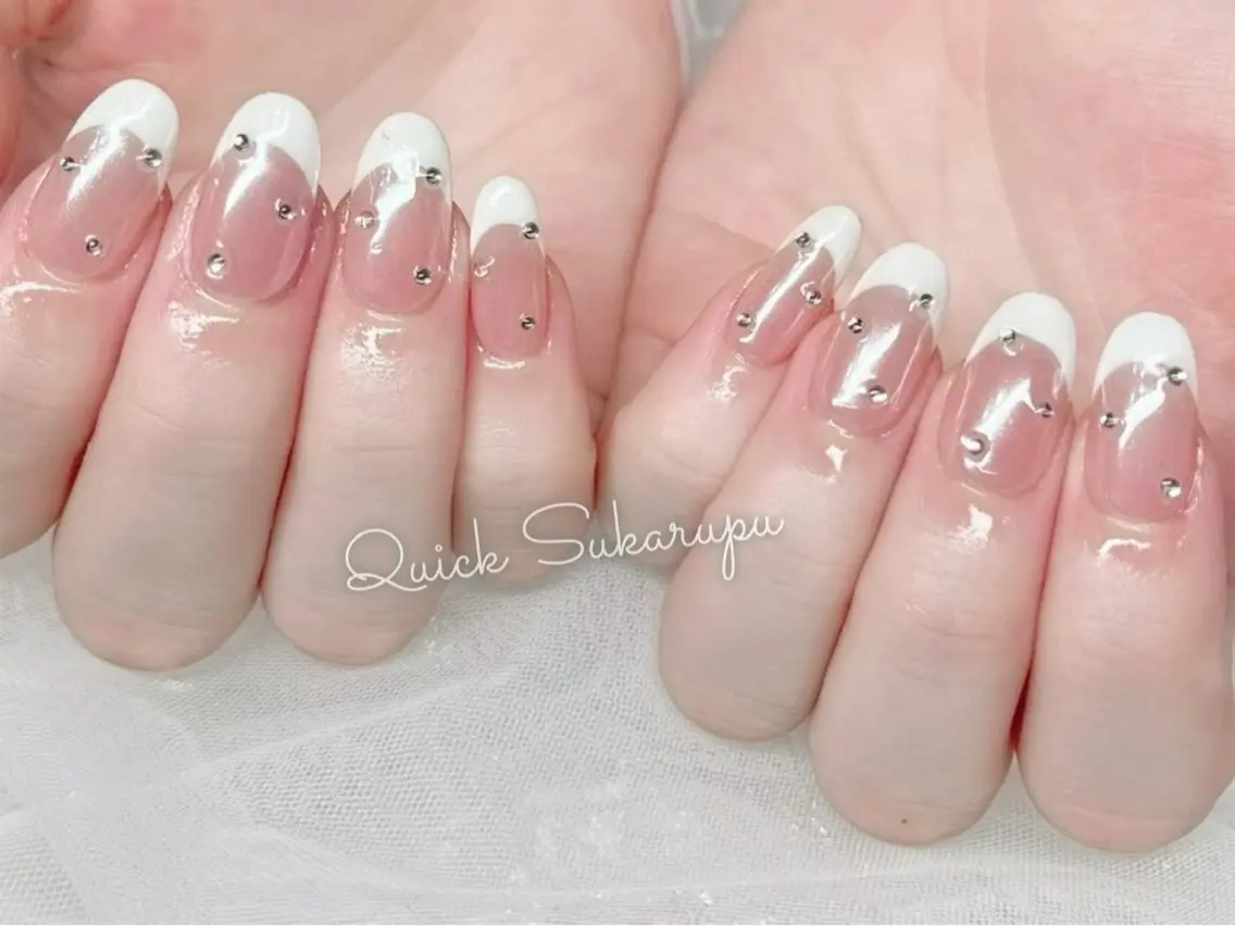 ショート ハンドネイル Quick Sukarupuのネイルデザイン