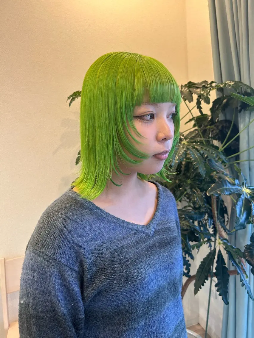 ミディアム ヘアカラー 🦖manami 🦖のヘアスタイル