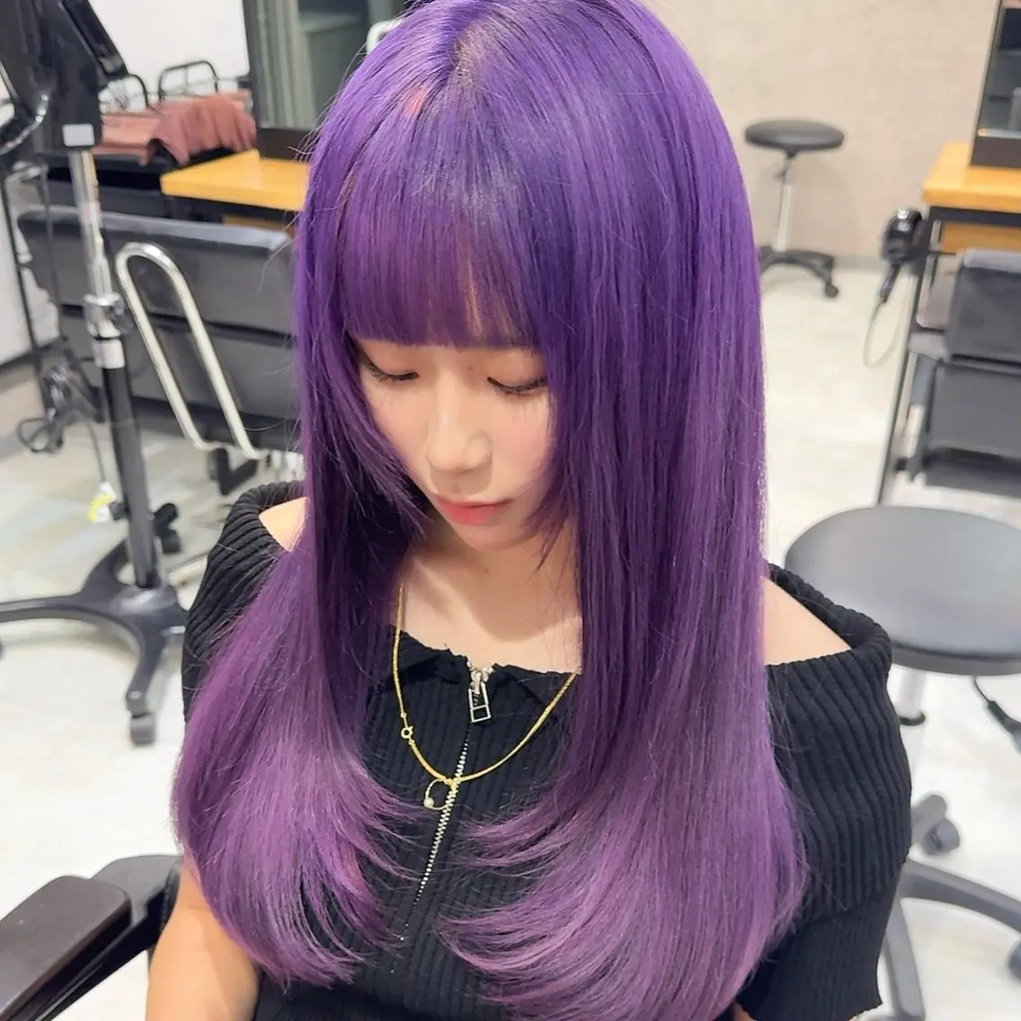ロング カラー カット ヘアカラー 矢島颯哉/ハイトーン ブリーチカラー💎のヘアスタイル