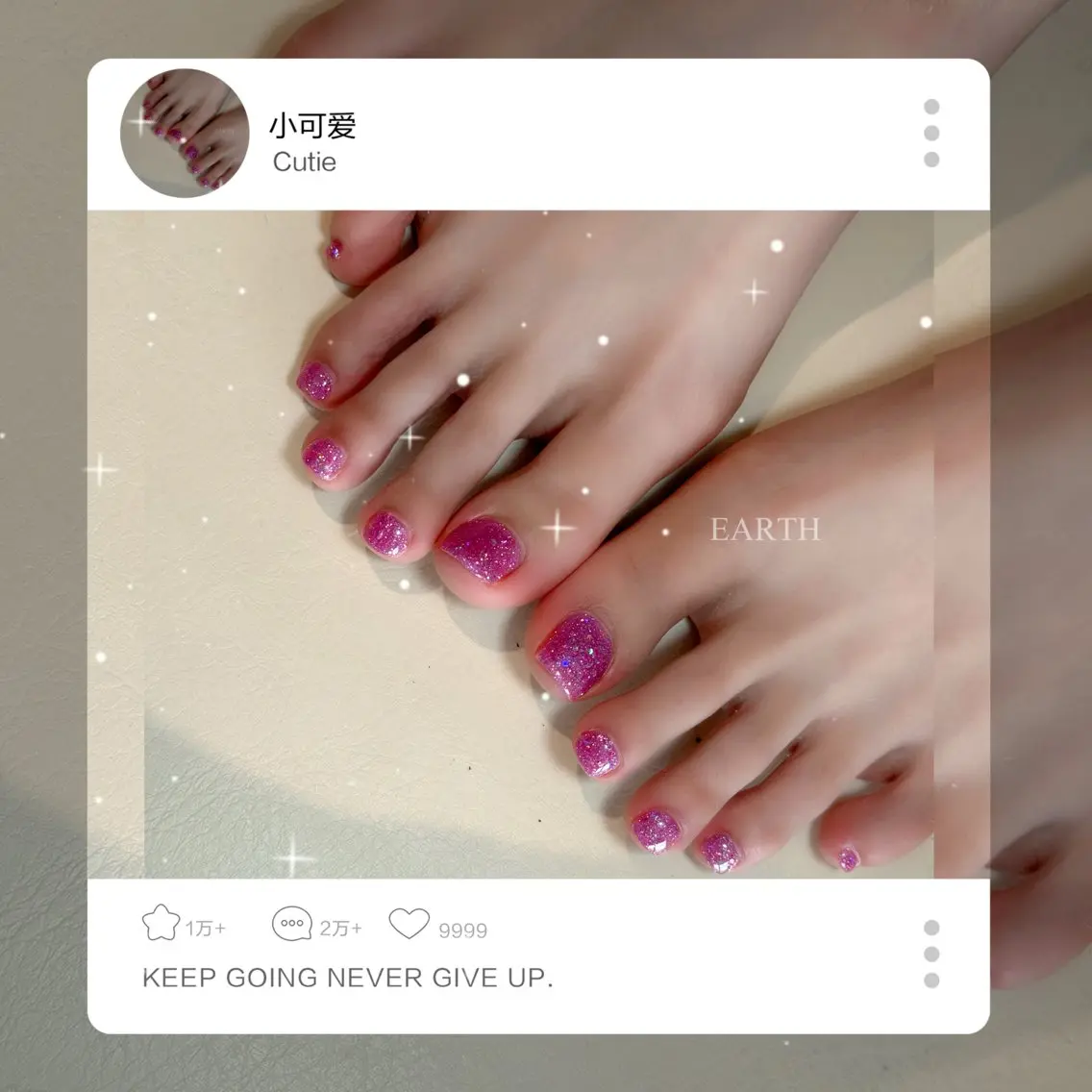 【オフ無し】フットワンカラー🩷2色まで可の写真