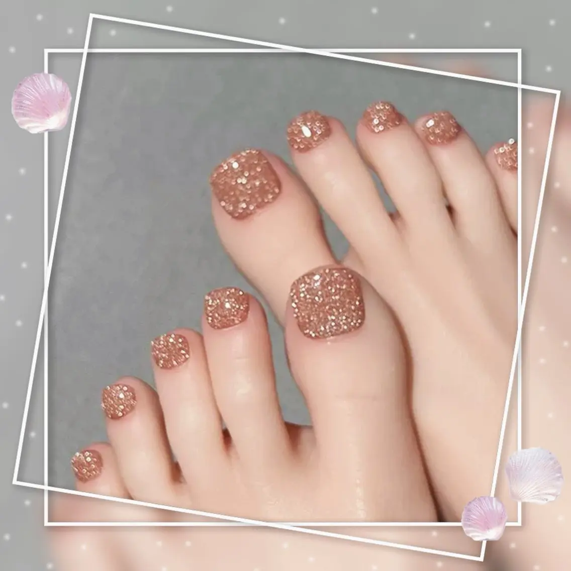 👠フットネイル✨👠フラッシュワンカラー1色￥5300の写真