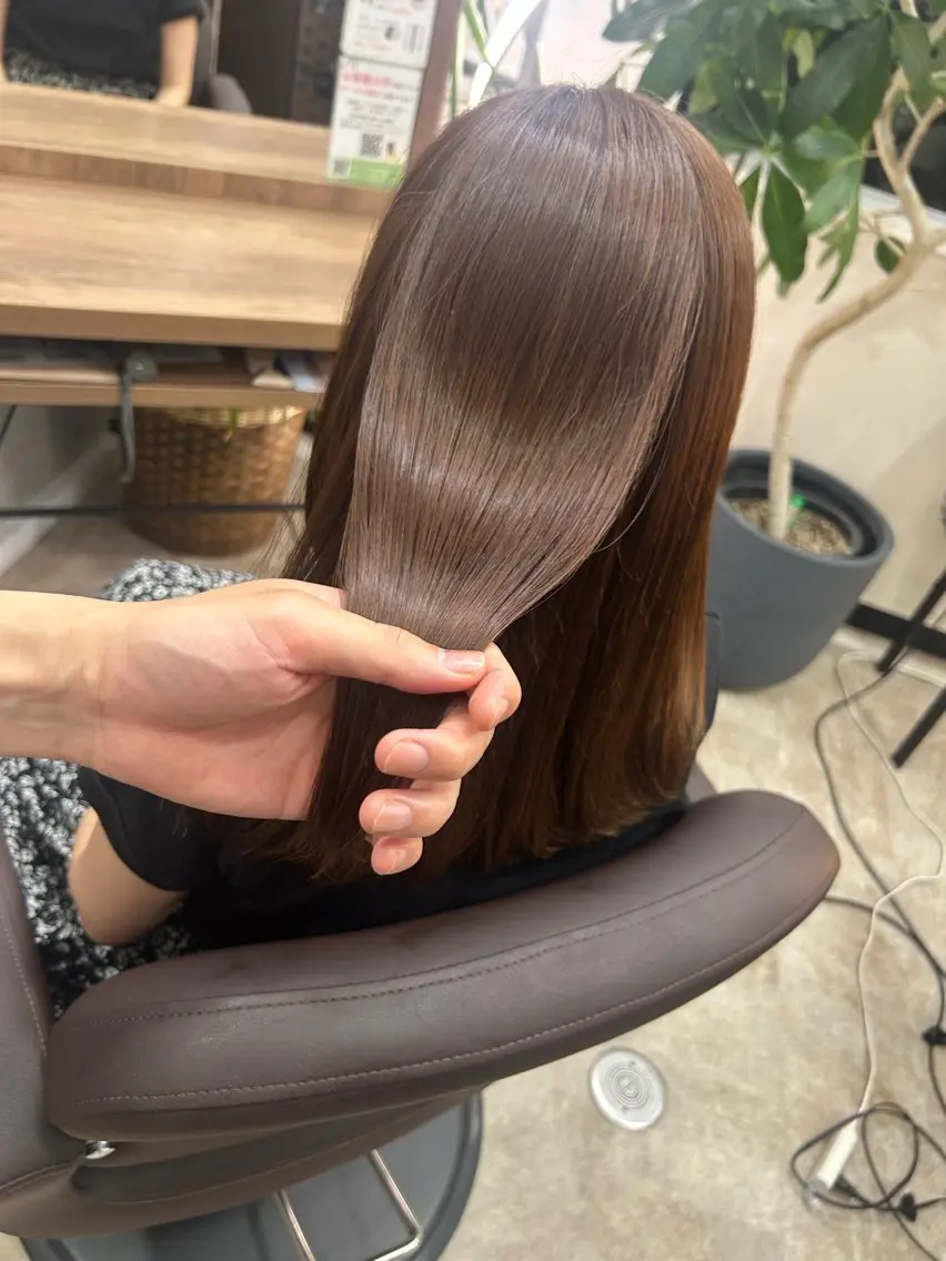 ミディアム トリートメント 倖紫✨美髪矯正 髪質改善🫧のヘアスタイル