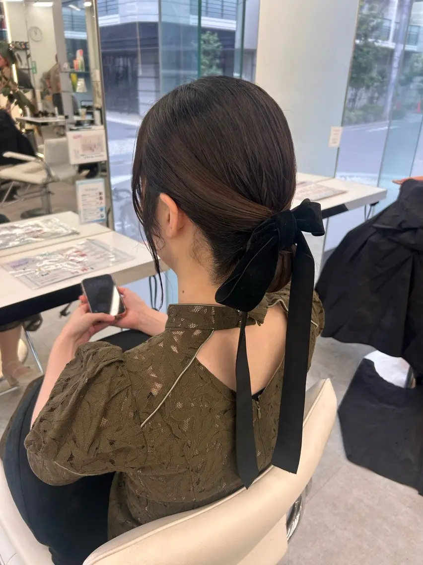 ロング ヘアアレンジ ヘアセット 透明感カラー/ヘアア レンジ/はるか🤍のヘアスタイル