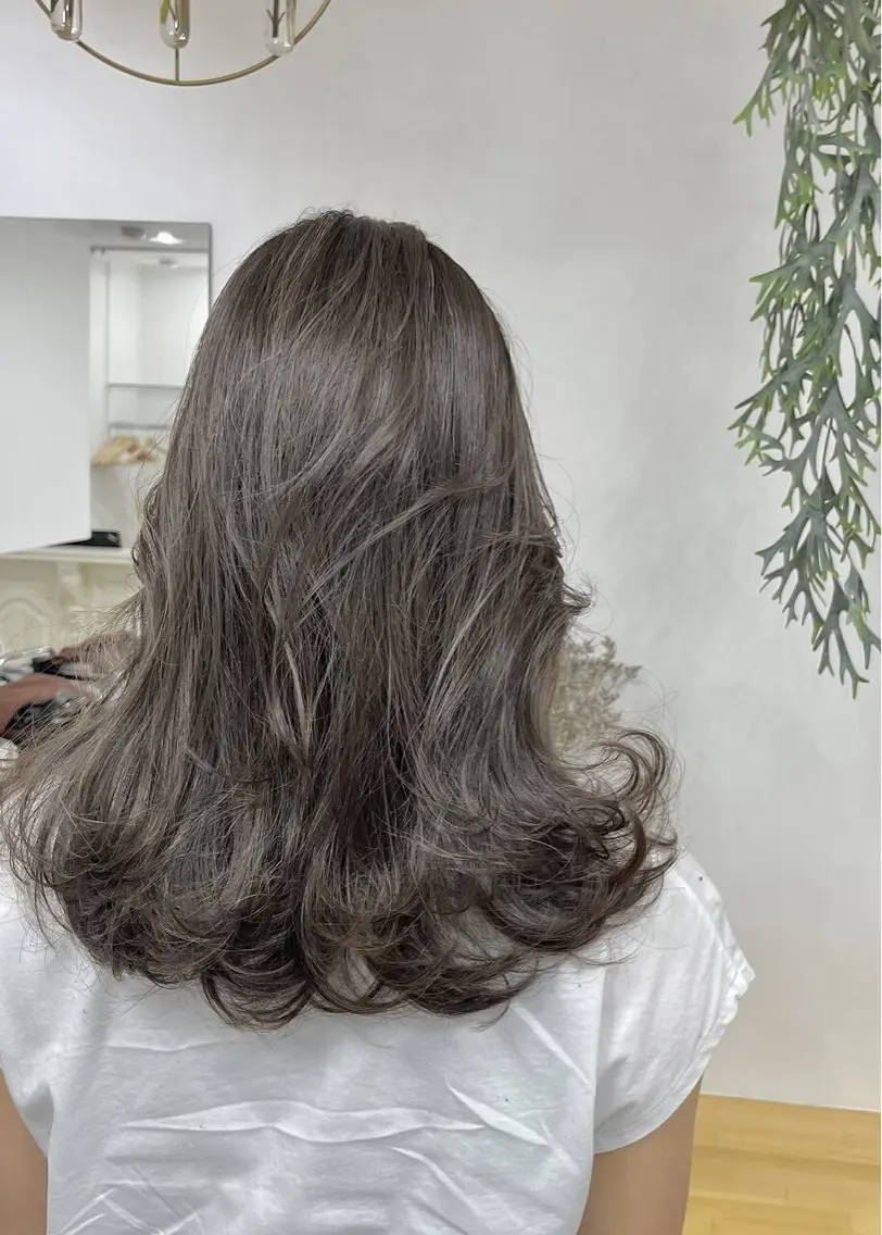 🌿人気No.1 毎月お手軽に🌿似合わせカット+透明感カラー+トリートメントの写真