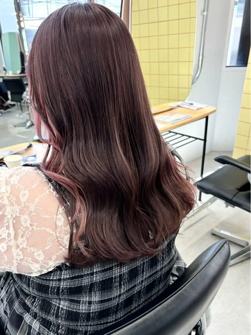 セミロング カット ヘアカラー 🍒森木 ゆうか🍒のヘアスタイル
