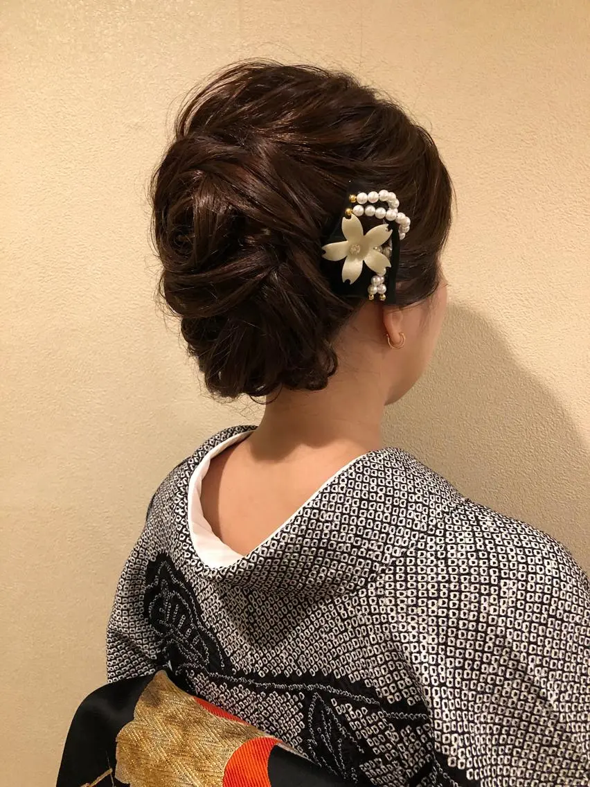 訪問着着付け⭕️⭕️⭕️祇園祭🌟予約受付開始‼️🍉髪飾り多数揃ってます💕100円〜あります♡の写真
