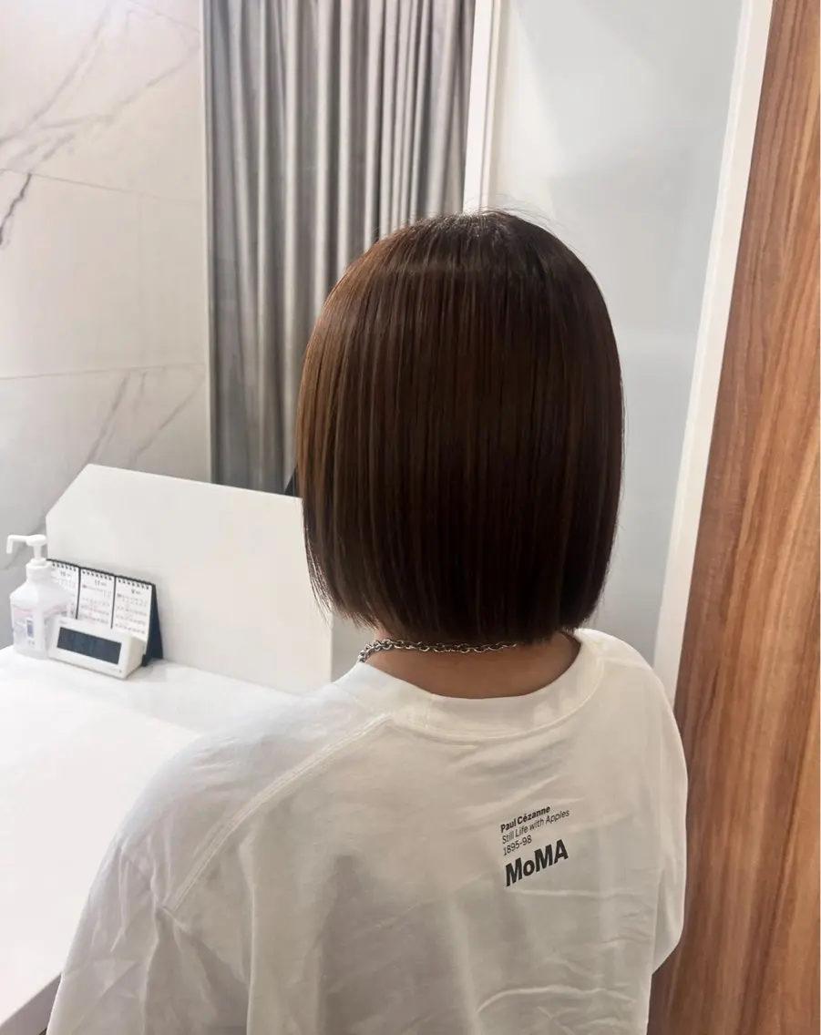 ミディアム カラー アッシュ 🌀ルカ ショート 🌀のヘアスタイル