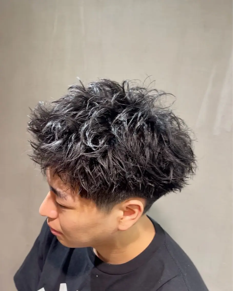 パーマ メンズ 田中 公亮のヘアスタイル