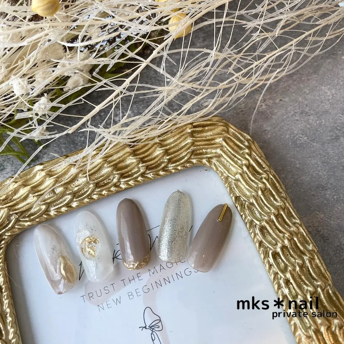 ネイル mks＊nail //  枚方長尾のネイルデザイン