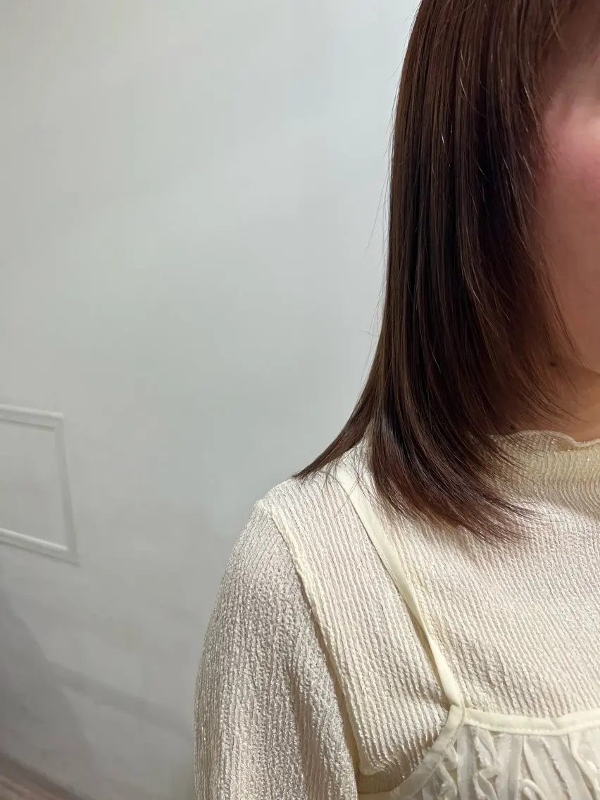 ミディアム 顔まわりレイヤー 顔周りカット レイヤーカット きむら なみか🪐のヘアスタイル