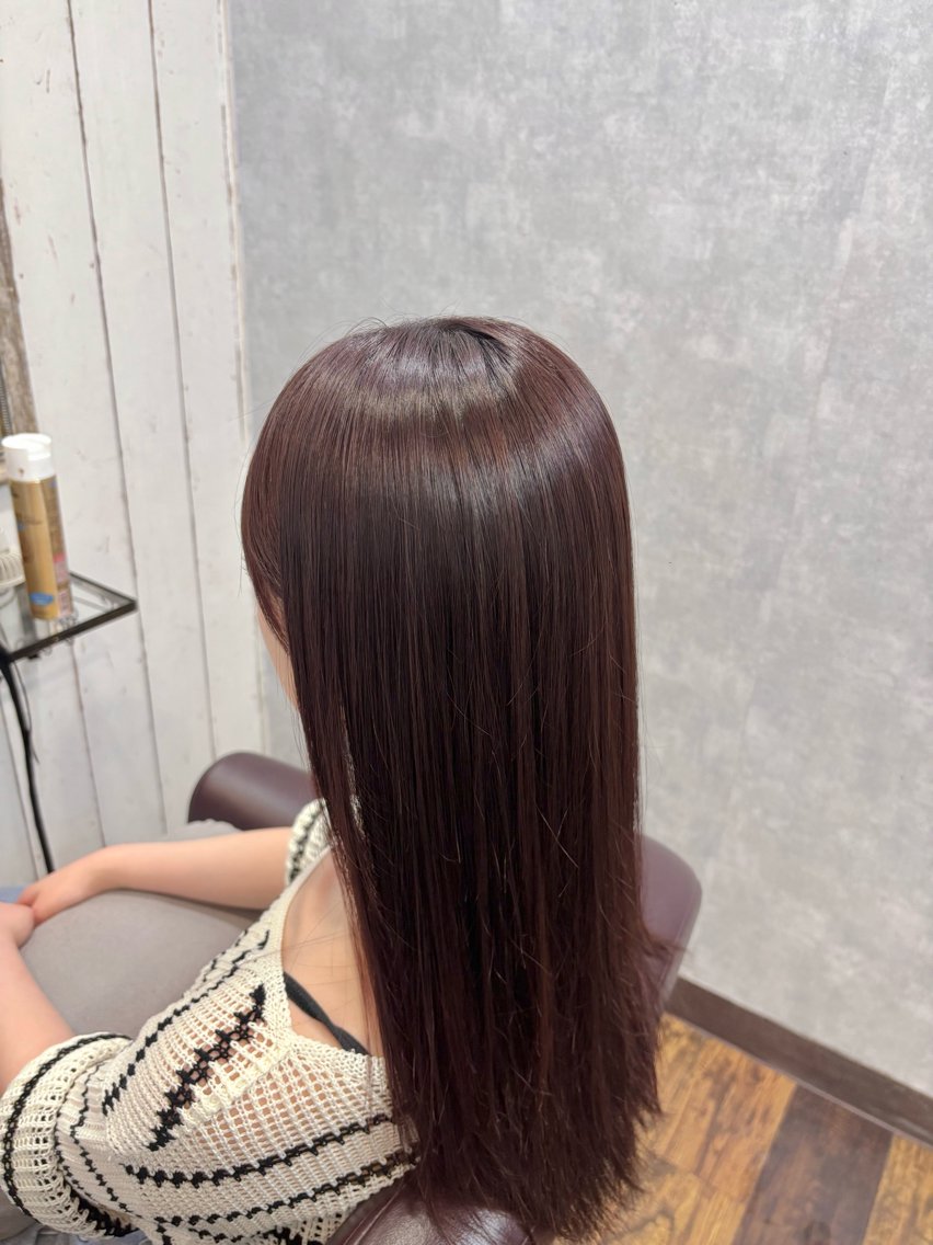 🎀透明感カラー➕3stepトリートメント➕メンテナンスカット🎀ワンカラー‪𓂂𓏸の写真